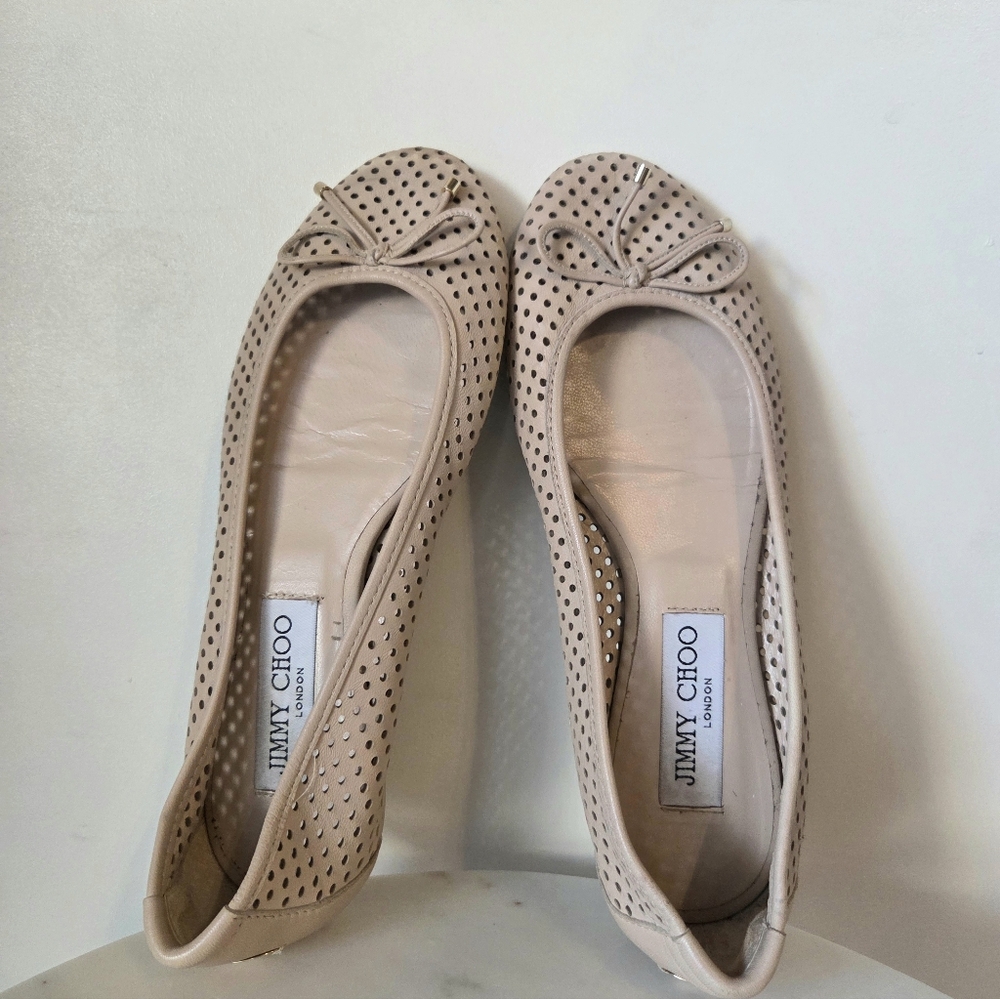 Jimmy Choo ballet flats nude pink size 35.5